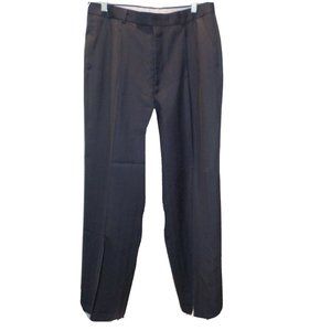 Alexandre London Pleated Cuffed Pure Wool Dress Pants Slacks Mens Size UK 33x30